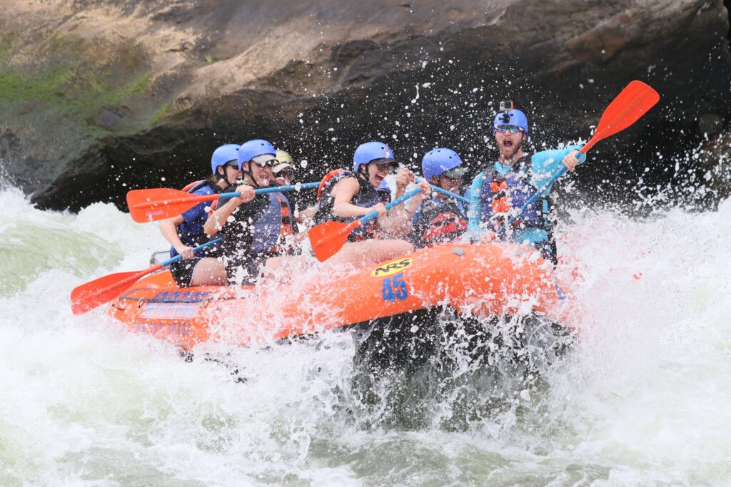 Rafting in the Great Smoky Mountains in Gatlinburg, Tennessee. 